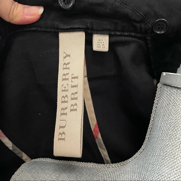 Burberry Brit denim jacket military style front buttons - Picture 8 of 11